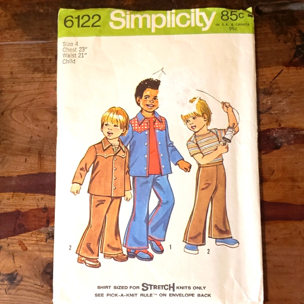 🪅Vintage Simplicity 6122 Boys Pants Suit Sewing Pattern🪅